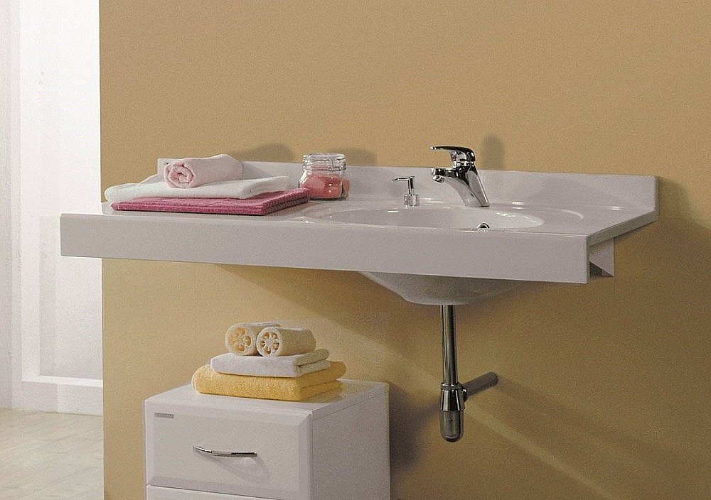 Раковина Акватон Отель 119 1A70093NOT01 белая купить в интернет-магазине Sanbest