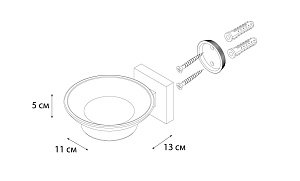 Мыльница FIXSEN METRA FX-11108 купить в интернет-магазине сантехники Sanbest