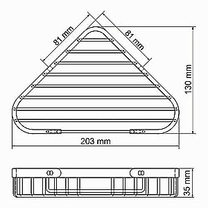Полка WasserKRAFT K-733W купить в интернет-магазине сантехники Sanbest