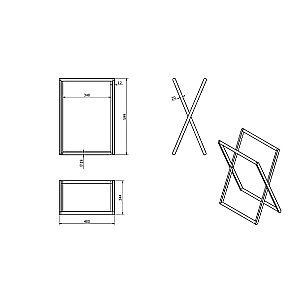 Стойка раскладная для полотенец Langberger Accessories 73381 купить в интернет-магазине сантехники Sanbest