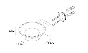 Мыльница FIXSEN METRA FX-11108 купить в интернет-магазине сантехники Sanbest