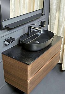 Раковина Armadi Art Vallessi 61 871 черная купить в интернет-магазине Sanbest