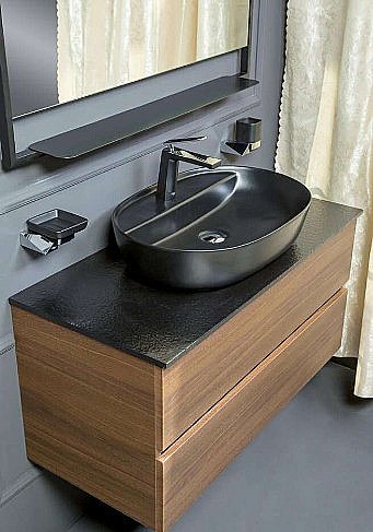 Раковина Armadi Art Vallessi 61 871 черная купить в интернет-магазине Sanbest