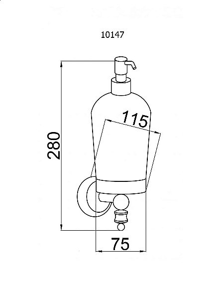 Диспенсер Boheme Vogue Bianco 10147 купить в интернет-магазине сантехники Sanbest