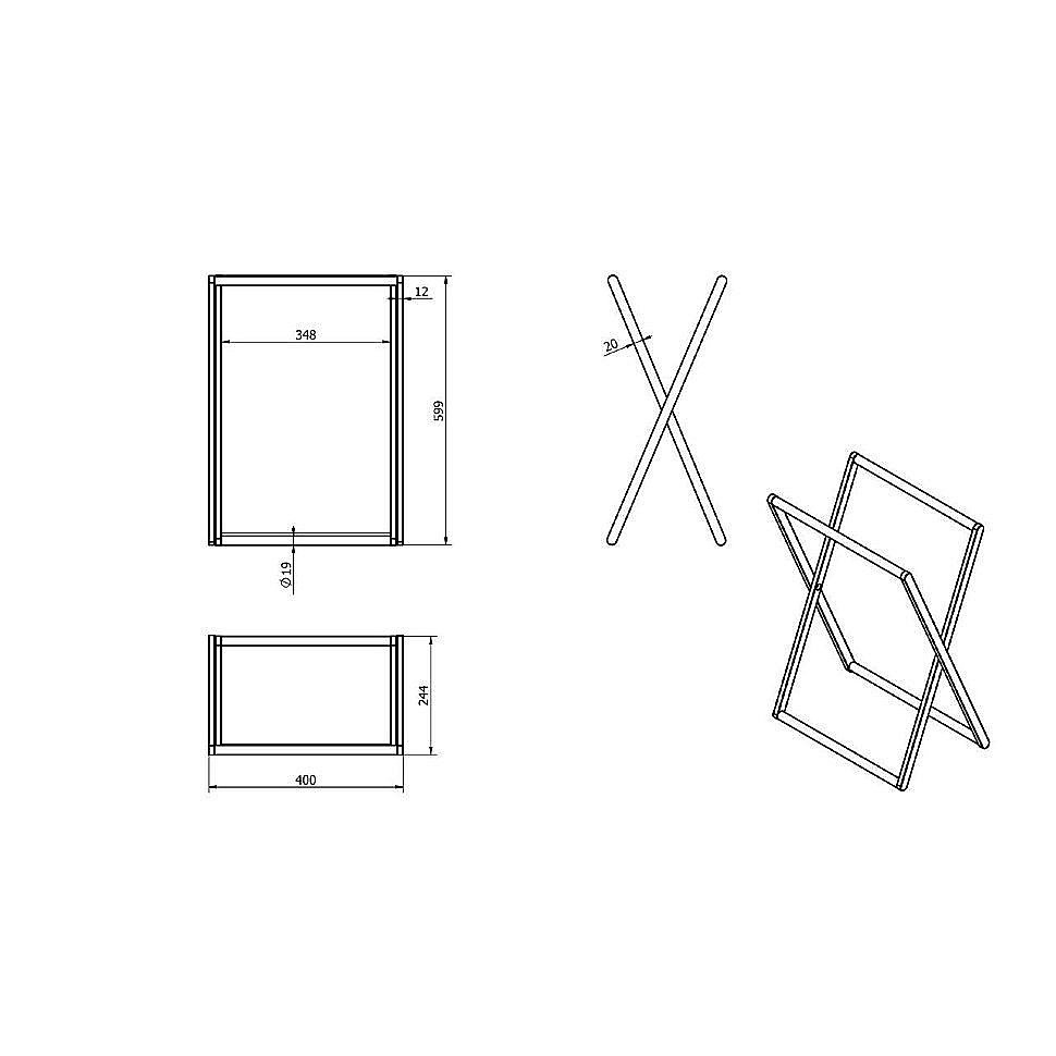 Стойка раскладная для полотенец Langberger Accessories 73381 купить в интернет-магазине сантехники Sanbest