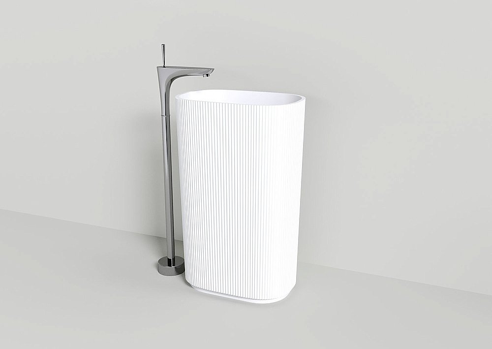 Раковина напольная NT Bagno Bello 55 NT701 белая матовая купить в интернет-магазине Sanbest