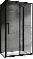Душевой уголок ABBER Schwarzer Diamant 120х50 AG30120BH-S50B-S50B стекло прозрачное/профиль черный купить в интернет-магазине Sanbest