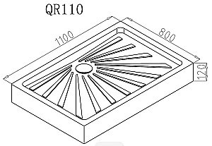 Душевой поддон CeruttiSpa QR110 80x110 купить в интернет-магазине Sanbest
