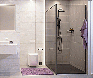 Душевой уголок WasserKRAFT Elbe 74P03 90x90 купить в интернет-магазине Sanbest