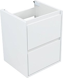 Тумба с раковиной Aquanet Милан 336366/330428 50 белый глянец для ванной в интернет-магазине Sanbest