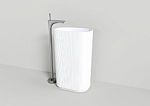 Раковина напольная NT Bagno Bello 55 NT701 белая матовая купить в интернет-магазине Sanbest