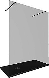 Душевое ограждение Allen Brau Infinity 2 160 3.21058.BBA.T стекло тонированное/профиль черный брашированный купить в интернет-магазине Sanbest