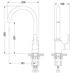 Смеситель для кухни Lemark Evitta LM0505C купить в интернет-магазине сантехники Sanbest