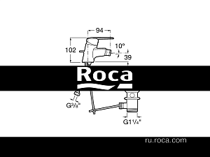 Смеситель для биде Roca Victoria 5A6N25C0M купить в интернет-магазине сантехники Sanbest