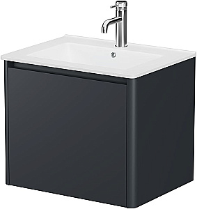 Тумба с раковиной Allen Brau Gravity 60 1.370012.AM антрацит матовый для ванной в интернет-магазине Sanbest