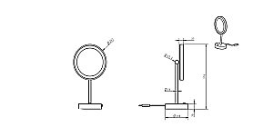 Косметическое зеркало с подсветкой Art&Max AM-M-062 хром купить в интернет-магазине сантехники Sanbest