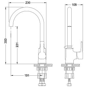 Смеситель для кухни Lemark Evitta LM0505C купить в интернет-магазине сантехники Sanbest