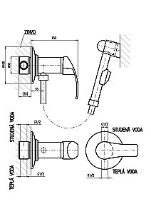 Гигиенический душ RAV-SLEZAK MISSISSIPPI MS047/1 хром купить в интернет-магазине сантехники Sanbest