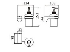Диспенсер CeramaLux Neo 51012 хром купить в интернет-магазине сантехники Sanbest