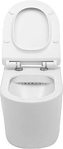 Подвесной унитаз Aquanet Rimless Atago-W BL-104N-WHT с крышкой микролифт, безободковый купить в интернет-магазине Sanbest