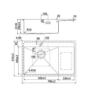 Кухонная мойка Iddis Haze HAZ78S купить в интернет-магазине сантехники Sanbest