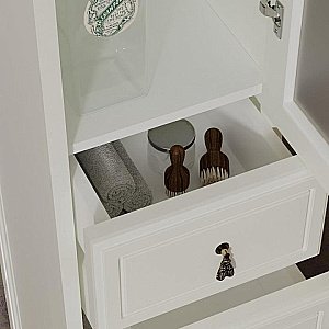 Пенал Опадирис Риспекто 30 белый матовый для ванной в интернет-магазине сантехники Sanbest