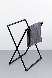 Корзина для белья Allen Brau Priority 6.32001-31+6.32002-89 черная матовая/мешок оливковый купить в интернет-магазине сантехники Sanbest