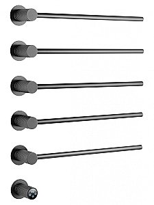 Полотенцесушитель электрический встраиваемый WONZON & WOGHAND MÜNCHEN, Темный графит (WW-A355-GM) купить в интернет-магазине сантехники Sanbest