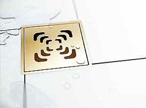 Душевой трап Pestan Confluo Standard 13000144 золото купить в интернет-магазине Sanbest