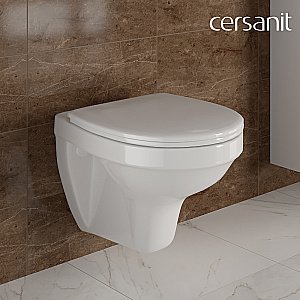 Унитаз подвесной Cersanit DELFI S-SET-DEL/Black/TPL/Cg-w с инсталляцией, с крышкой микролифт, белый/кнопка хром глянцевый купить в интернет-магазине Sanbest