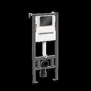 Инсталляция для унитаза Ceramica Nova Balance CN121002MB кнопка черный матовый купить в интернет-магазине сантехники Sanbest