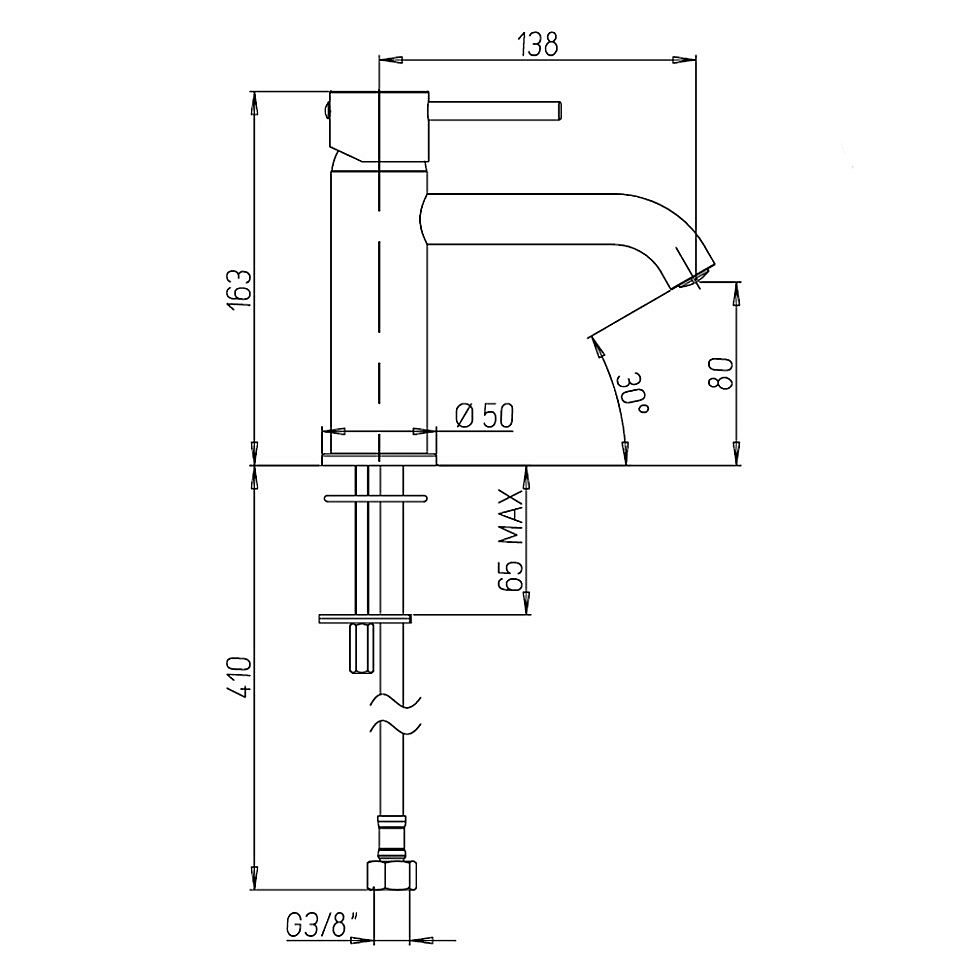 Смеситель для раковины PAINI Cox 78PJ205O золото матовое купить в интернет-магазине сантехники Sanbest