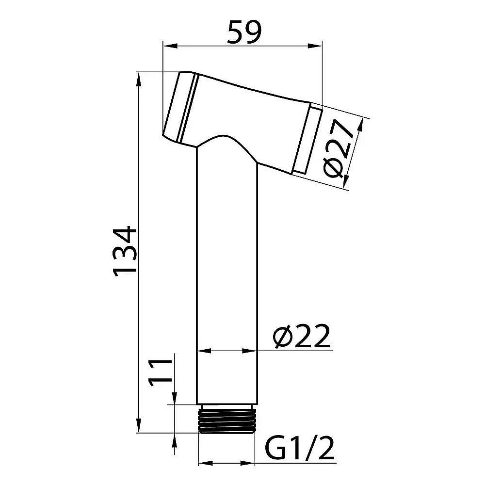 Гигиенический душ Elghansa Berkshire 34Q0743-Black (Set-824) черный купить в интернет-магазине сантехники Sanbest