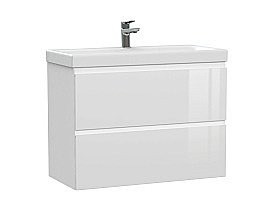 Мебель для ванной Cersanit Moduo Slim 80 белая для ванной в интернет-магазине Sanbest