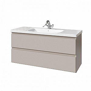 Тумба с раковиной Caprigo Forte 120 два ящика, цвет на выбор для ванной в интернет-магазине Sanbest