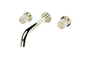 Смеситель для раковины Boheme ELEGANTE 152-2-G-EL золото купить в интернет-магазине сантехники Sanbest