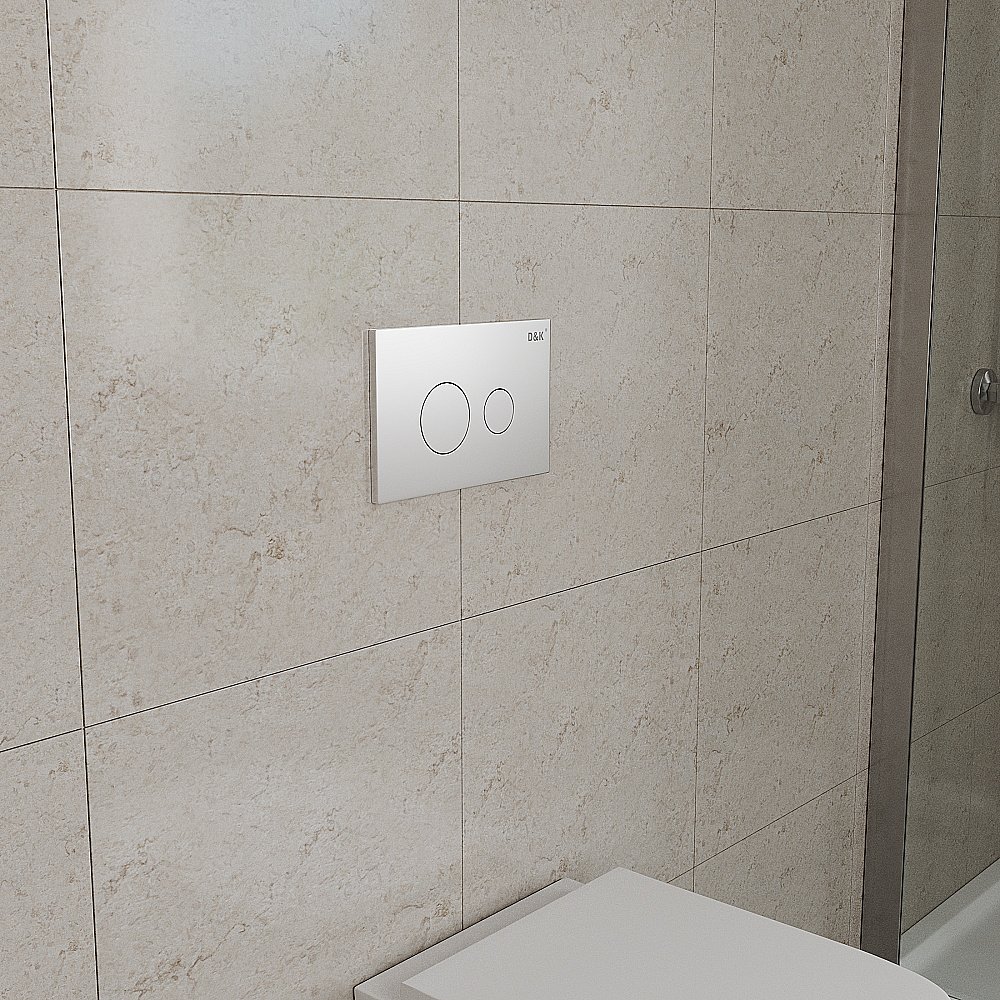 Кнопка для инсталляции D&K Venice DB1029016 белая купить в интернет-магазине сантехники Sanbest