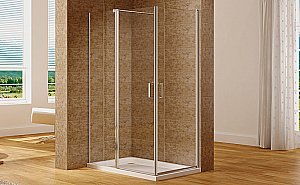 Душевой уголок Aquanet Cinetic 120х90 254238 стекло прозрачное/профиль хром купить в интернет-магазине Sanbest