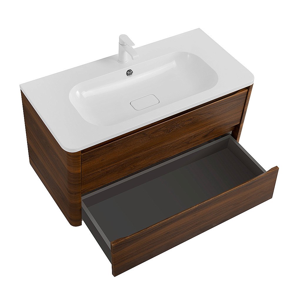 Тумба с раковиной Cezares RELAX 80 дуб карамельный для ванной в интернет-магазине Sanbest