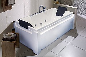Акриловая ванна Royal Bath Triumph Comfort RB665102CO 185х87 белая с гидромассажем купить в интернет-магазине Sanbest