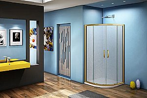 Душевой уголок Good Door JAZZ R-80-G-BR ДЖ00002 стекло grape/профиль бронза купить в интернет-магазине Sanbest