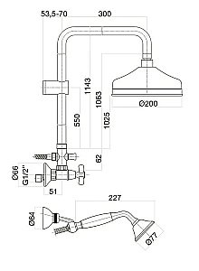 Душевая система Webert Armony AM760405017 купить в интернет-магазине сантехники Sanbest