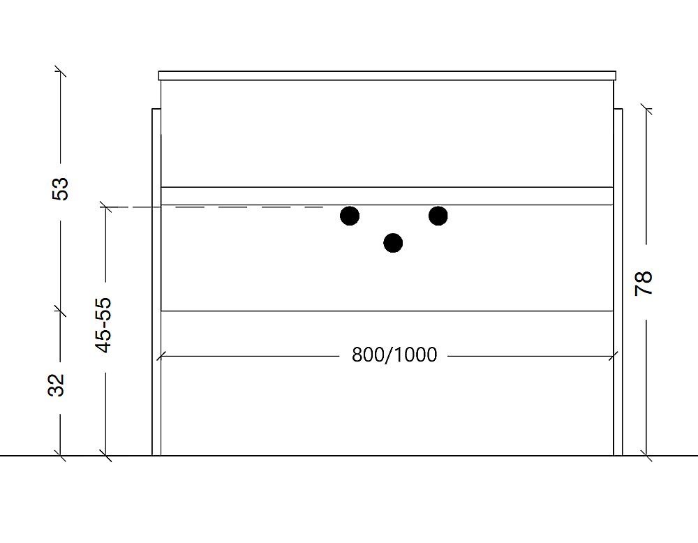 Тумба с раковиной Armadi Art Vallessi 100 белая для ванной в интернет-магазине Sanbest