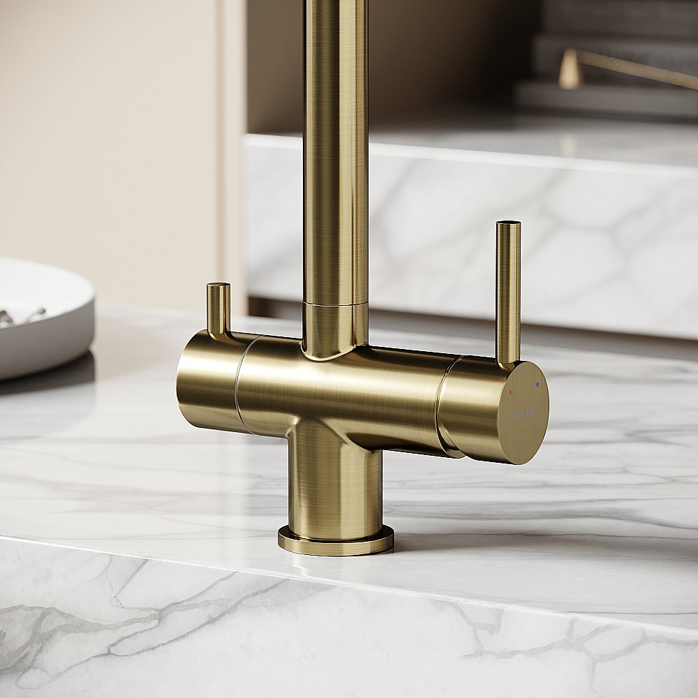 Смеситель для кухни Sancos Foster SC4014BG брашированное золото купить в интернет-магазине сантехники Sanbest