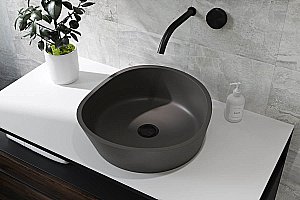 Раковина Holbi Mars 41 Nano Concrete 2.02.003.44.4 бетон купить в интернет-магазине Sanbest