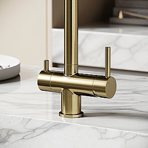 Смеситель для кухни Sancos Foster SC4014BG брашированное золото купить в интернет-магазине сантехники Sanbest