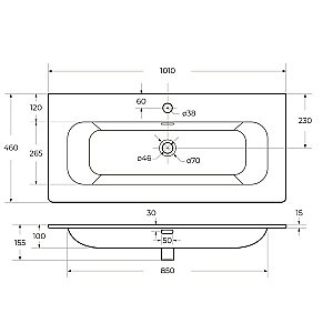 Раковина Cezares CZR-8073-100 белая купить в интернет-магазине Sanbest