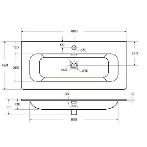 Раковина Cezares CZR-8073-100 белая купить в интернет-магазине Sanbest