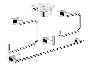 Набор аксессуаров Grohe Essentials Cube (5 предметов) 40758001 купить в интернет-магазине сантехники Sanbest