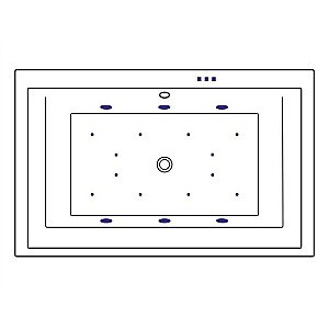 Ванна акриловая EXCELLENT Crown Lux RELAX WAEX.CRO19.RELAX.CR 190x120 белая с гидромассажем купить в интернет-магазине Sanbest